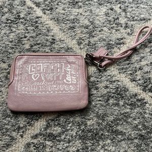 Coach Poppy Baby Pink Wristlet